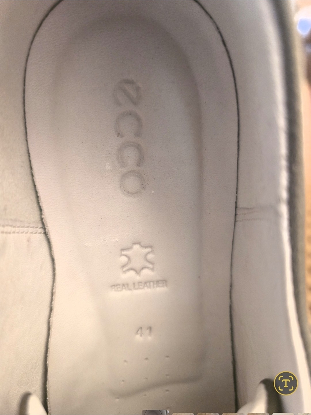 Ecco Women's Gillian Low-Top Sneakers in Gray with White Sole Size 10 EU 41 - Picture 5 of 6